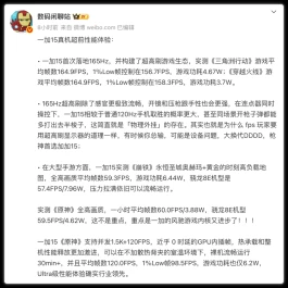 一加15实测结果揭晓！真“西装暴徒”
