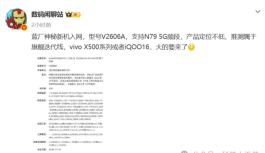 vivo iQOO16Pro曝光：500万跑分+8500mAh+潜望长焦+三星2K屏，售价更加亲民